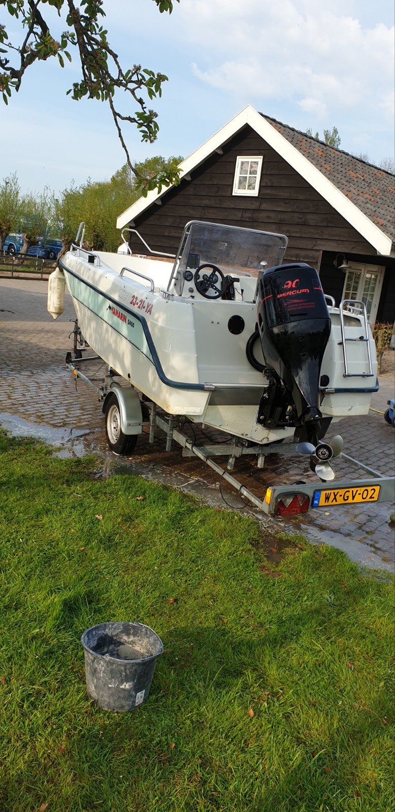 Yamarin 540 met Mercury 90 pk buitenboordmotor, Ophalen, Overige merken, Gebruikt, Buitenboordmotor