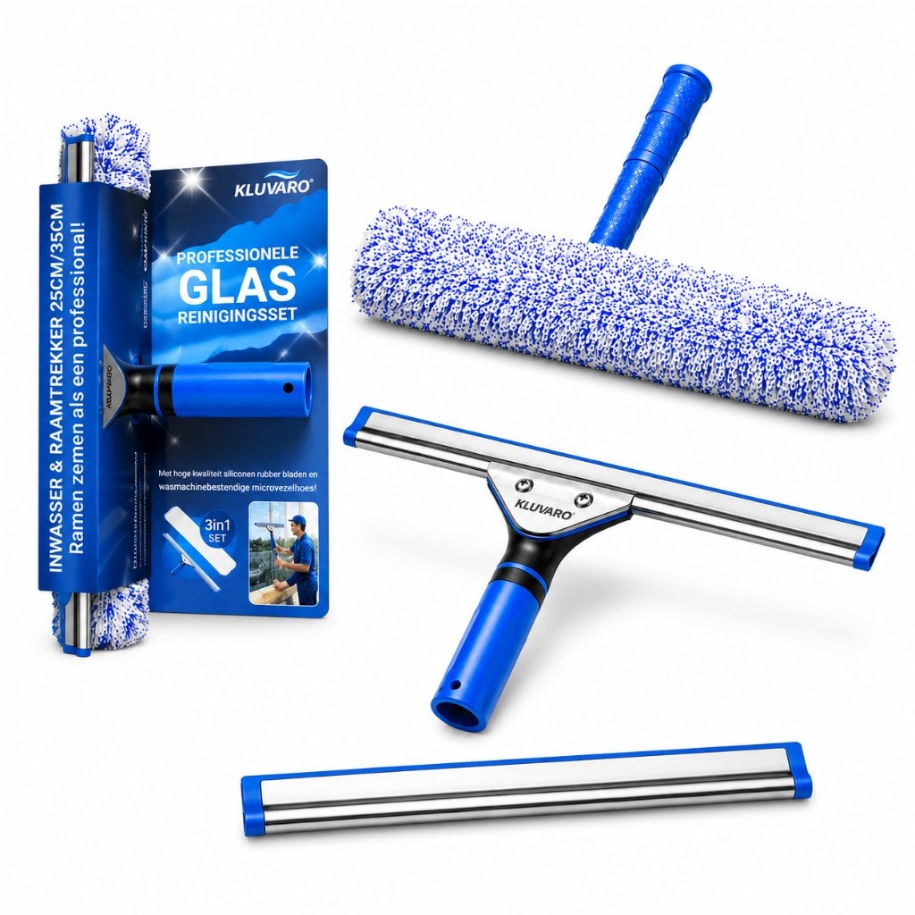 Gratis Kluvaro Raamwisser set (raamtrekker en inwasser), Verzenden, Raamwisser of Trekker