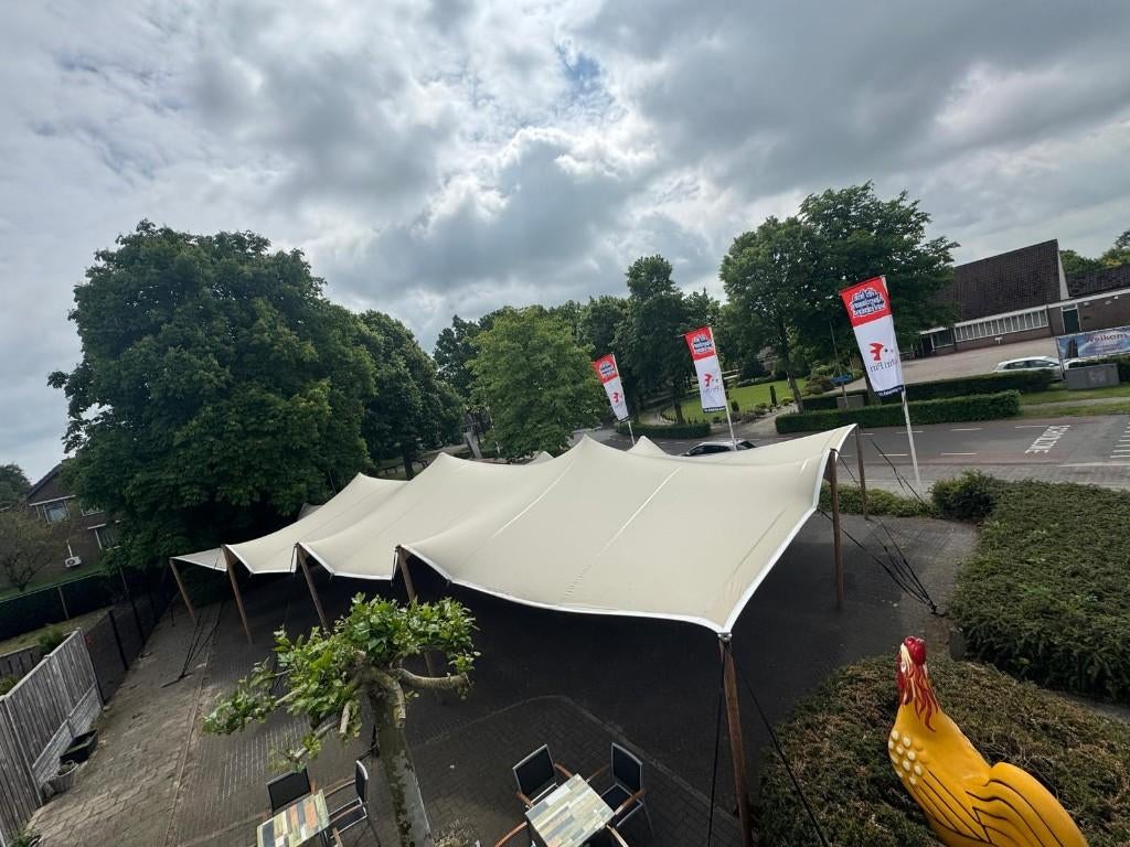Stijlvolle stretchtent 20x10 meter te huur, Ophalen, Gebruikt, Overige
