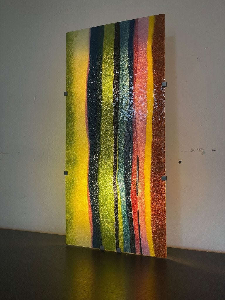 Vintage IKEA GYLLEN wandlamp – Julia Treutiger, Huis en Inrichting, Ophalen of Verzenden, Gebruikt, Glas