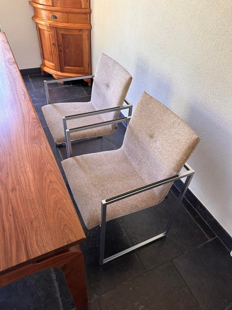 set van 4 Arco Frame XL Fauteuil - Gestoffeerd in Ploeg Cane, Ophalen, Gebruikt, Overige kleuren, Design