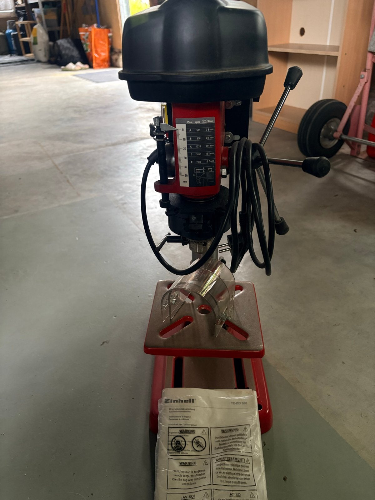 Einhell TC-BD 350 Kolomboormachine - Zo goed als nieuw, Ophalen, Zo goed als nieuw, Minder dan 400 watt, Kolomboormachine