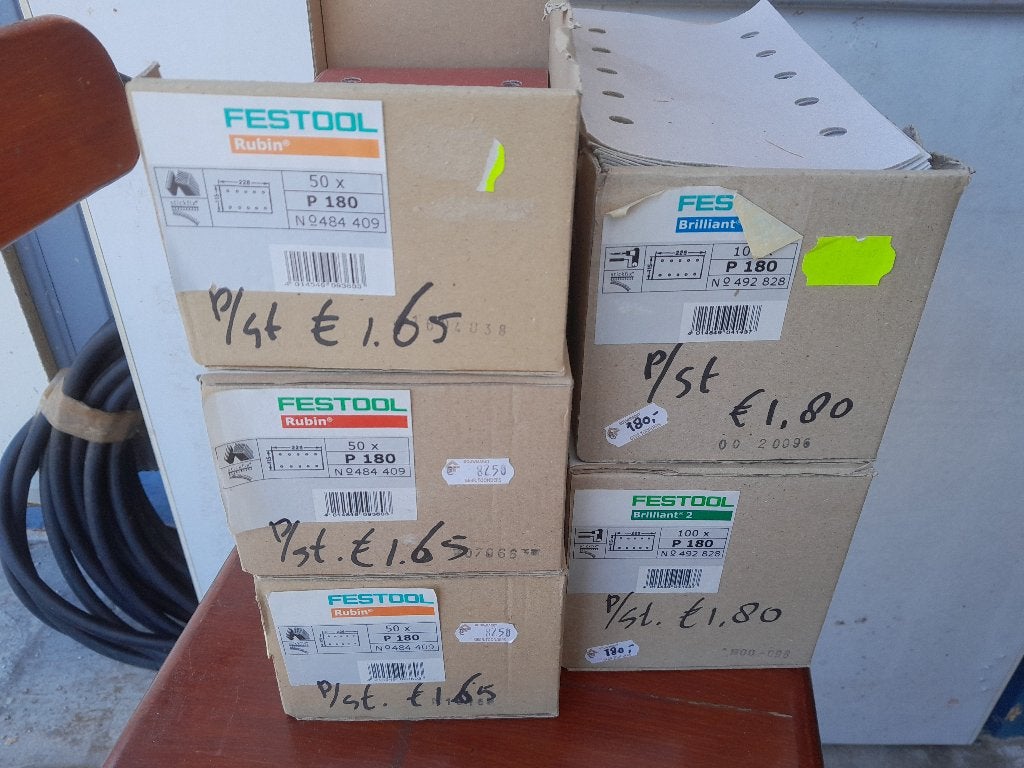 Partij div Schuurstroken vlakschuurmachine, oa Festool en 3M, Ophalen of Verzenden, Nieuw, 1200 watt of meer, Overige typen
