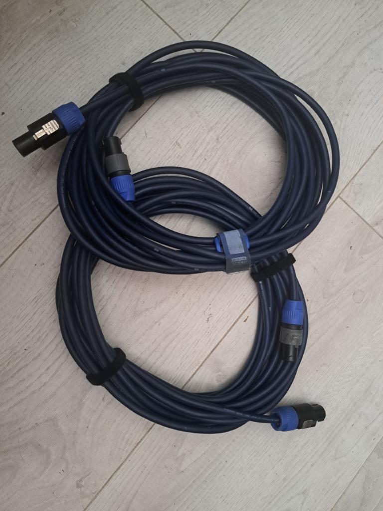 Dap Luidsprekerkabel 2x10m 1.5mm OFC Koper met Speakon, Audio, Tv en Foto, Audiokabels en Televisiekabels, Ophalen of Verzenden