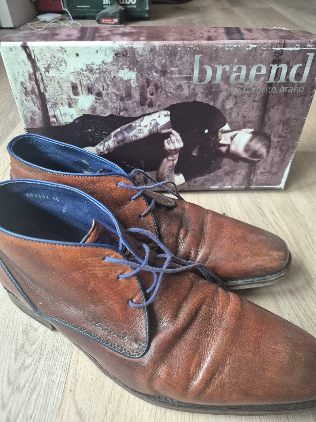 Braend herenschoenen maat 46, Ophalen of Verzenden, Gedragen, Bruin