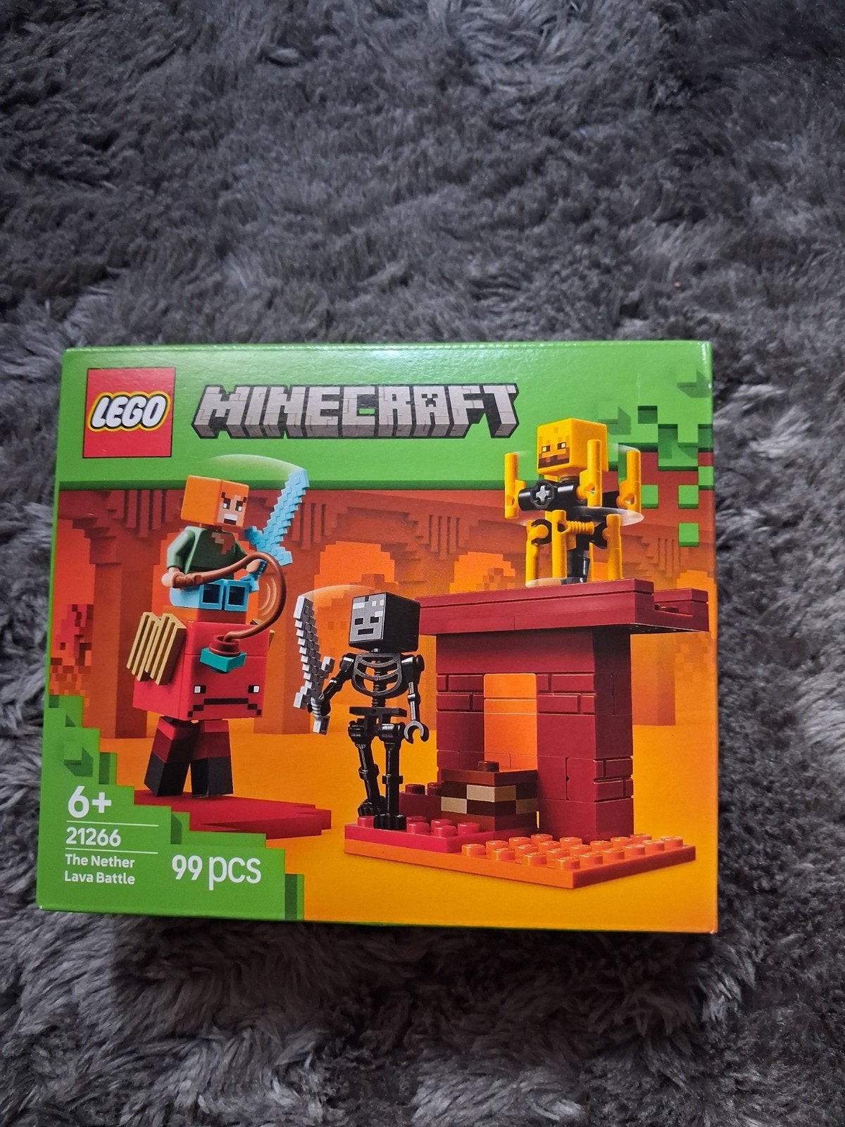 LEGO Minecraft 21266 The Nether Lava Battle Nieuw, Minecraft, Lego, Nieuw, Ophalen of Verzenden