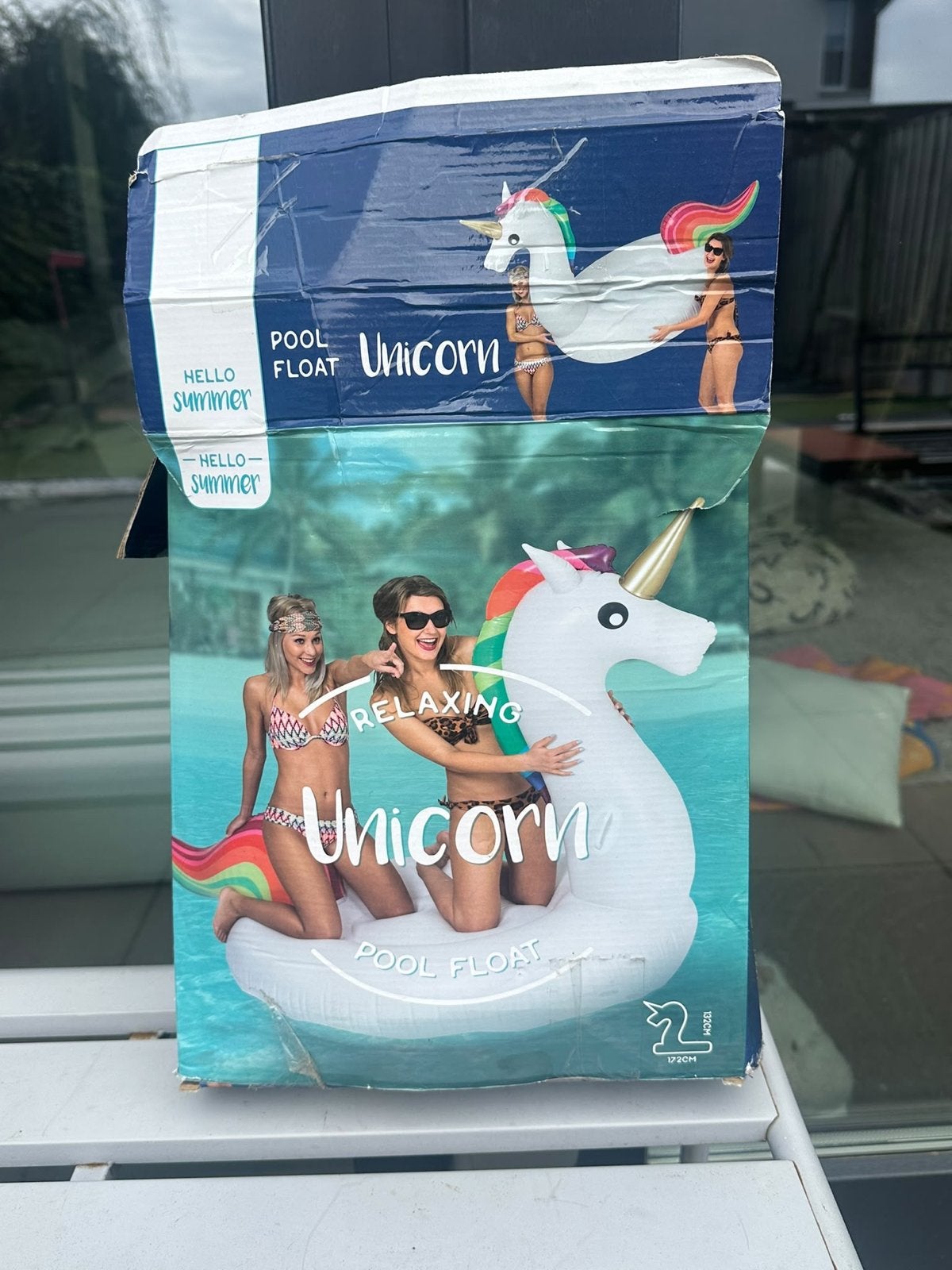 Grote opblaasbare unicorn, Ophalen of Verzenden, Nieuw