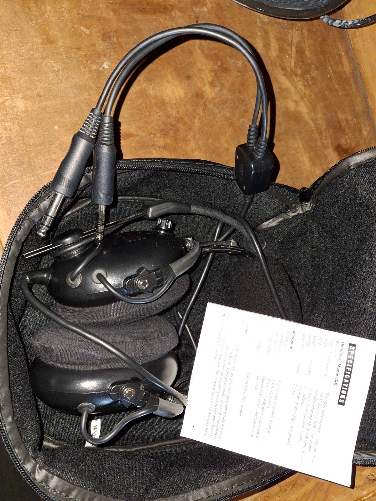 Flightcom 5DX headset - Uitstekende staat, Ophalen of Verzenden