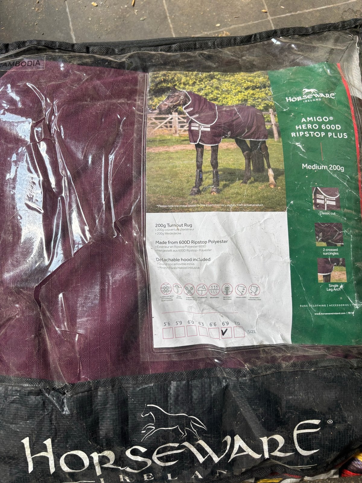 Winterdeken Horseware Amigo, 200 g, Ophalen of Verzenden, Paars, Overige maten