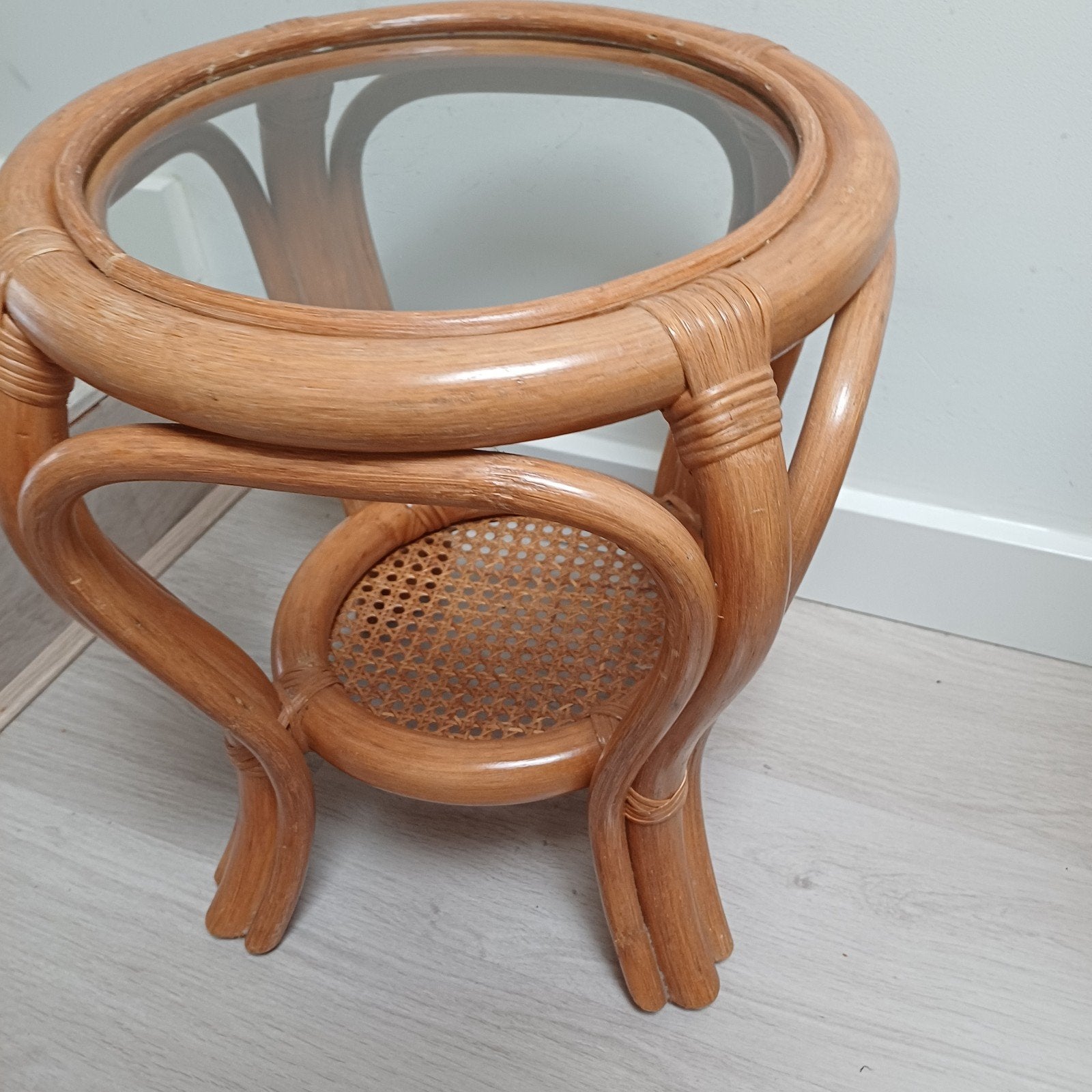 Vintage bijzettafel, Huis en Inrichting, Ophalen, Gebruikt, Hout