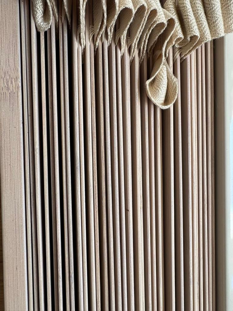 Jaloezie HEMA hout bamboe 1055 x 1575 mm, Huis en Inrichting, Stoffering | Gordijnen en Lamellen, Ophalen, 100 tot 150 cm, Beige
