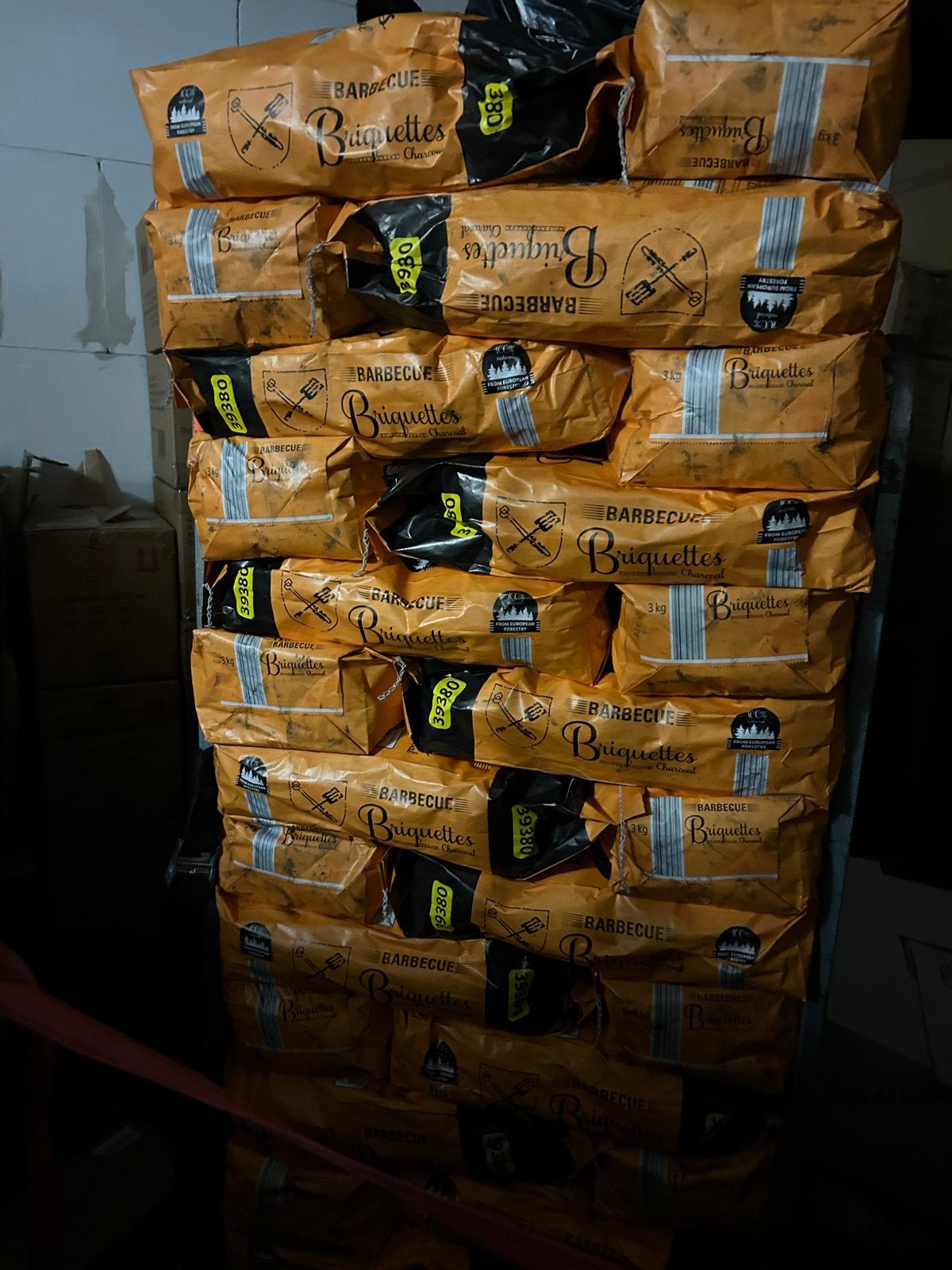 Partij BBQ Briketten - 3kg zakken, Ophalen, Nieuw