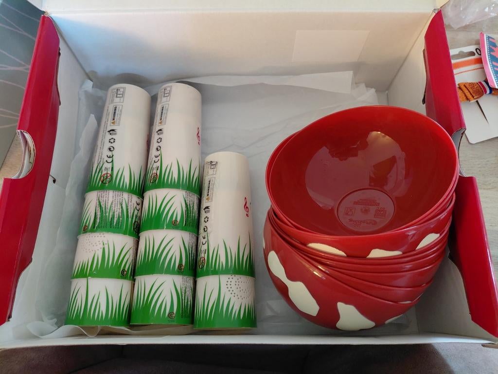 Efteling paddestoelen set, Ophalen of Verzenden, Kleding
