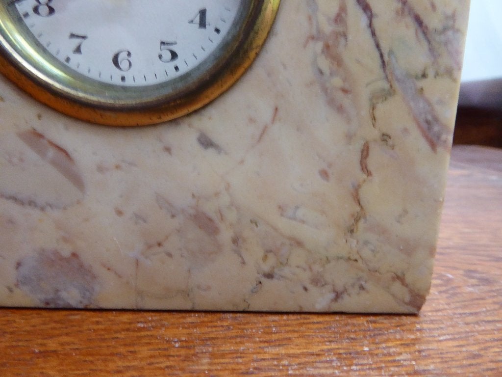 Art deco marmeren klokje, Ophalen of Verzenden