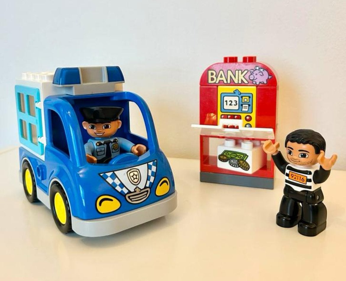 Duplo 10809 - Politie Achtervolging, Gebruikt, Overige thema's, Ophalen of Verzenden, Compleet
