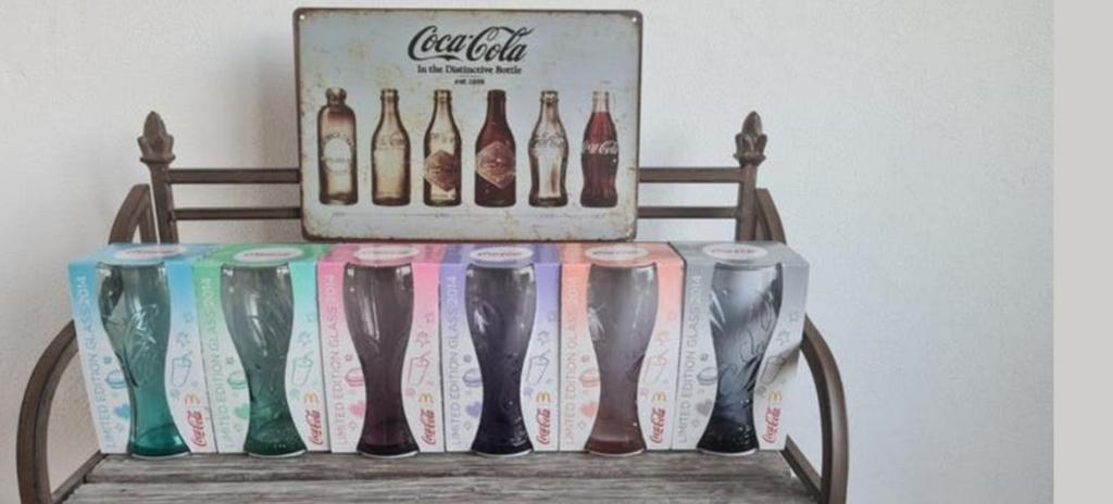 Complete set Coca Cola glazen Mc Donalds 2014 Nieuw, Ophalen, Nieuw, Frisdrankglas