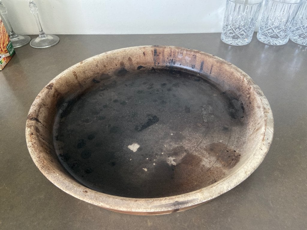 Deep Dish Bakingstone Big Green Egg pizzasteen, Ophalen of Verzenden, Zo goed als nieuw, Big Green Egg