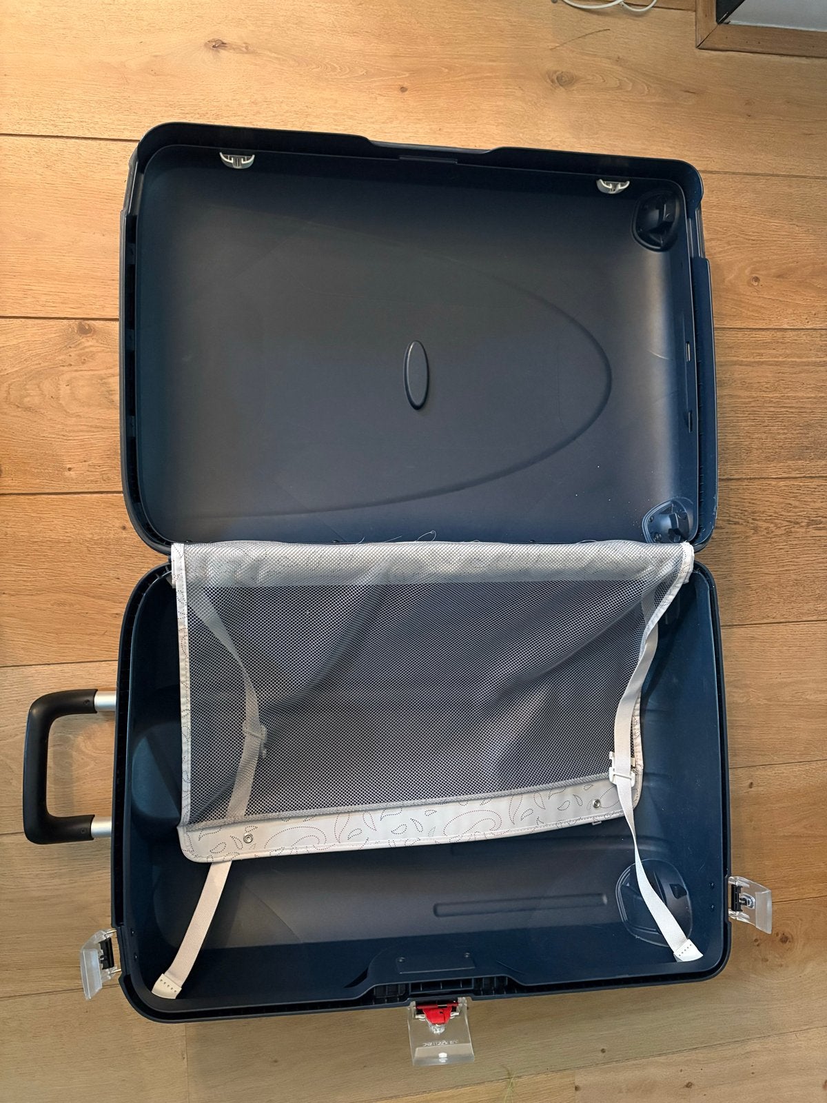Samsonite Koffer - Blauw, Zo goed als nieuw, Sieraden, Tassen en Uiterlijk, Hard kunststof, 45 tot 55 cm, Ophalen of Verzenden