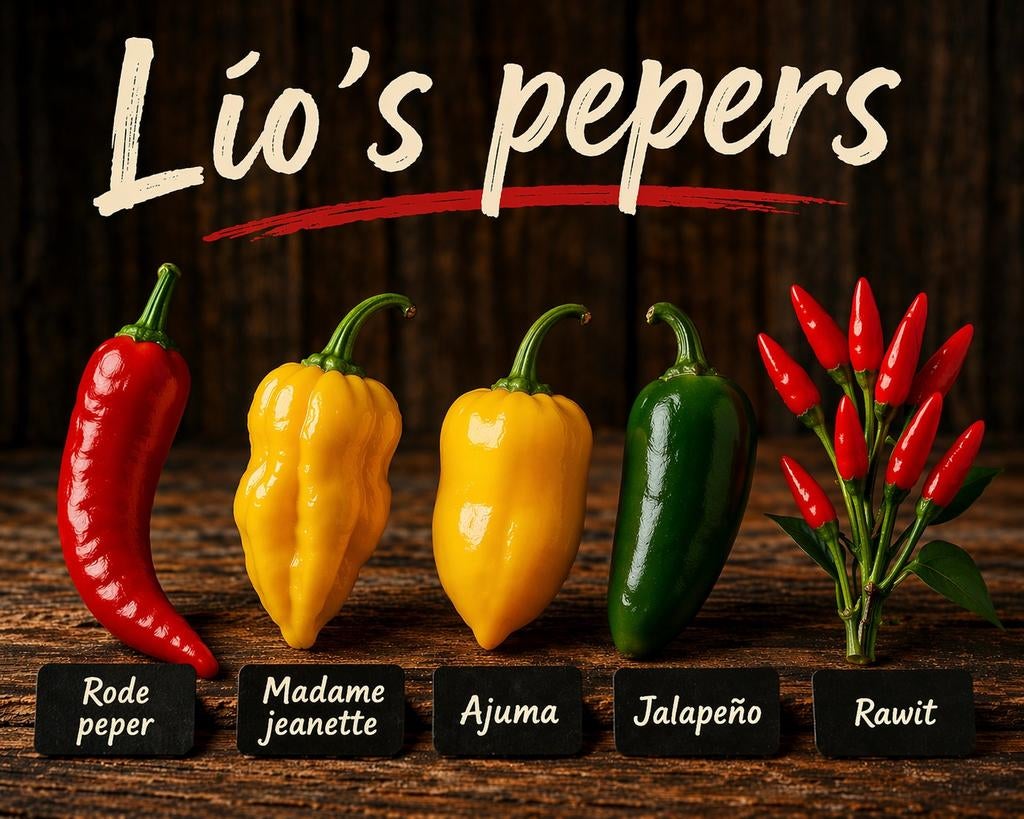 Rode peper, Jalapeňo, ajuma, rawit, Madame jeanet plant, Ophalen, Vaste plant, Groenteplanten, Volle zon