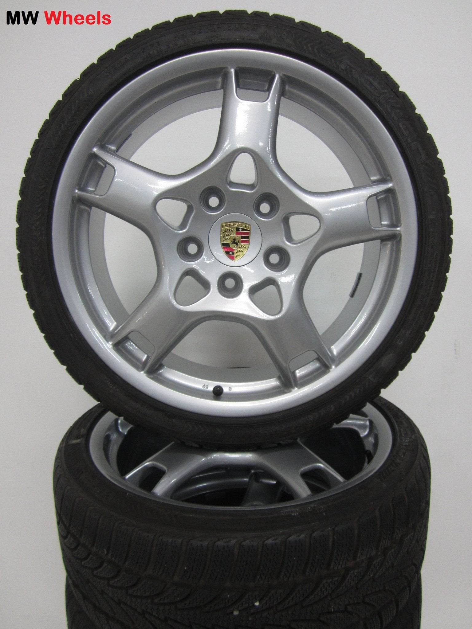 Porsche 19 inch Origineel velgen 911 997 4 - 4S winterbanden, Auto-onderdelen, Banden en Velgen, 19 inch, Gebruikt, 295 mm, -