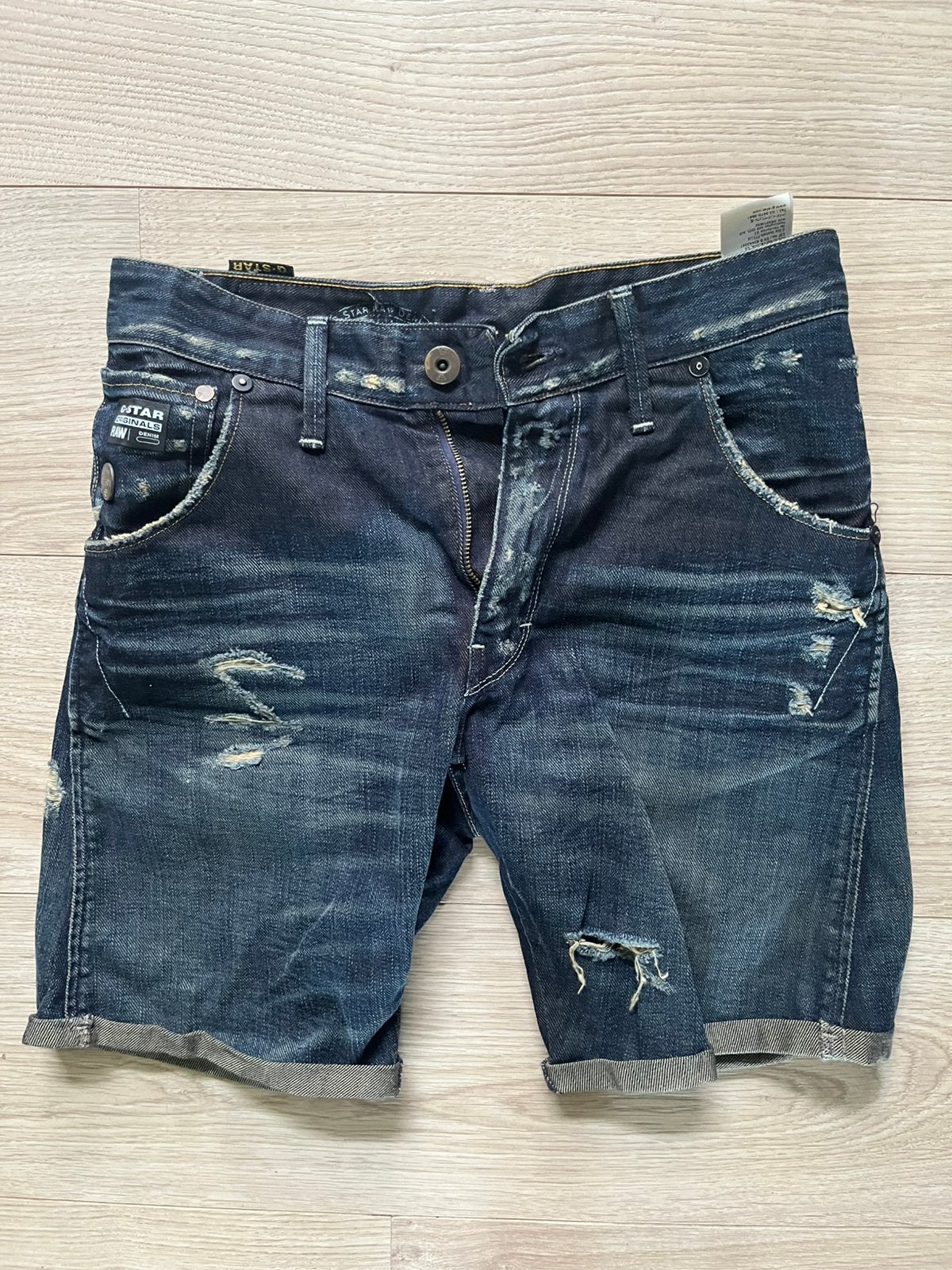 G-Star korte spijkerbroek, Ophalen of Verzenden, Zo goed als nieuw, Blauw, W32 (confectie 46) of kleiner