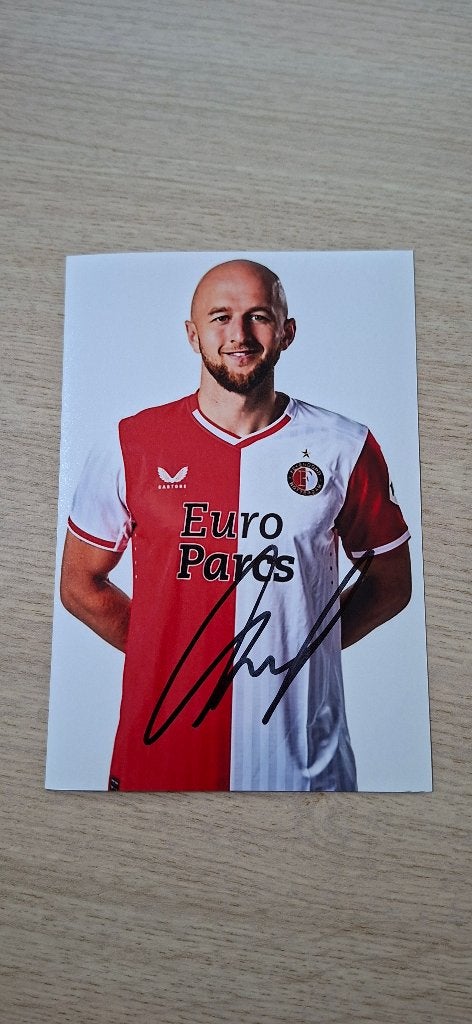 Foto met handtekening; Gernot Trauner # Feyenoord Rotterdam, Verzamelen, Ophalen of Verzenden, Nieuw, Feyenoord, Overige typen