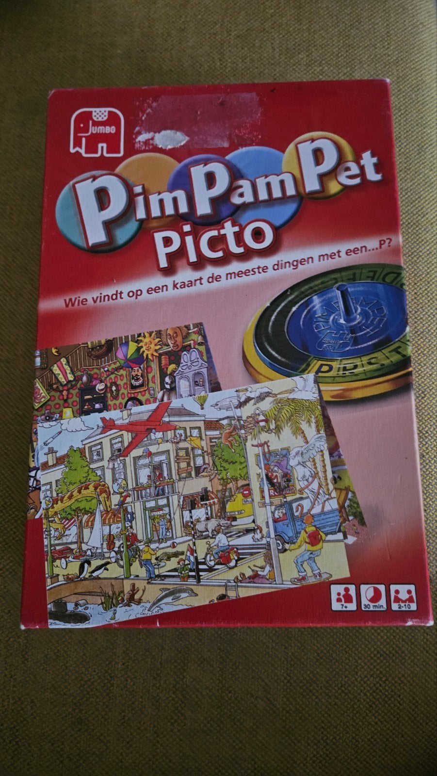 Jumbo Pim Pam Pet Picto - Wie vindt de meeste dingen?, Vijf spelers of meer, Ophalen of Verzenden, Gebruikt, Jumbo