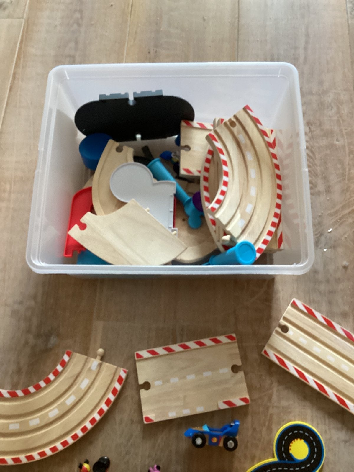 Houten Mickey Mouse racebaan, Ophalen of Verzenden, Zo goed als nieuw