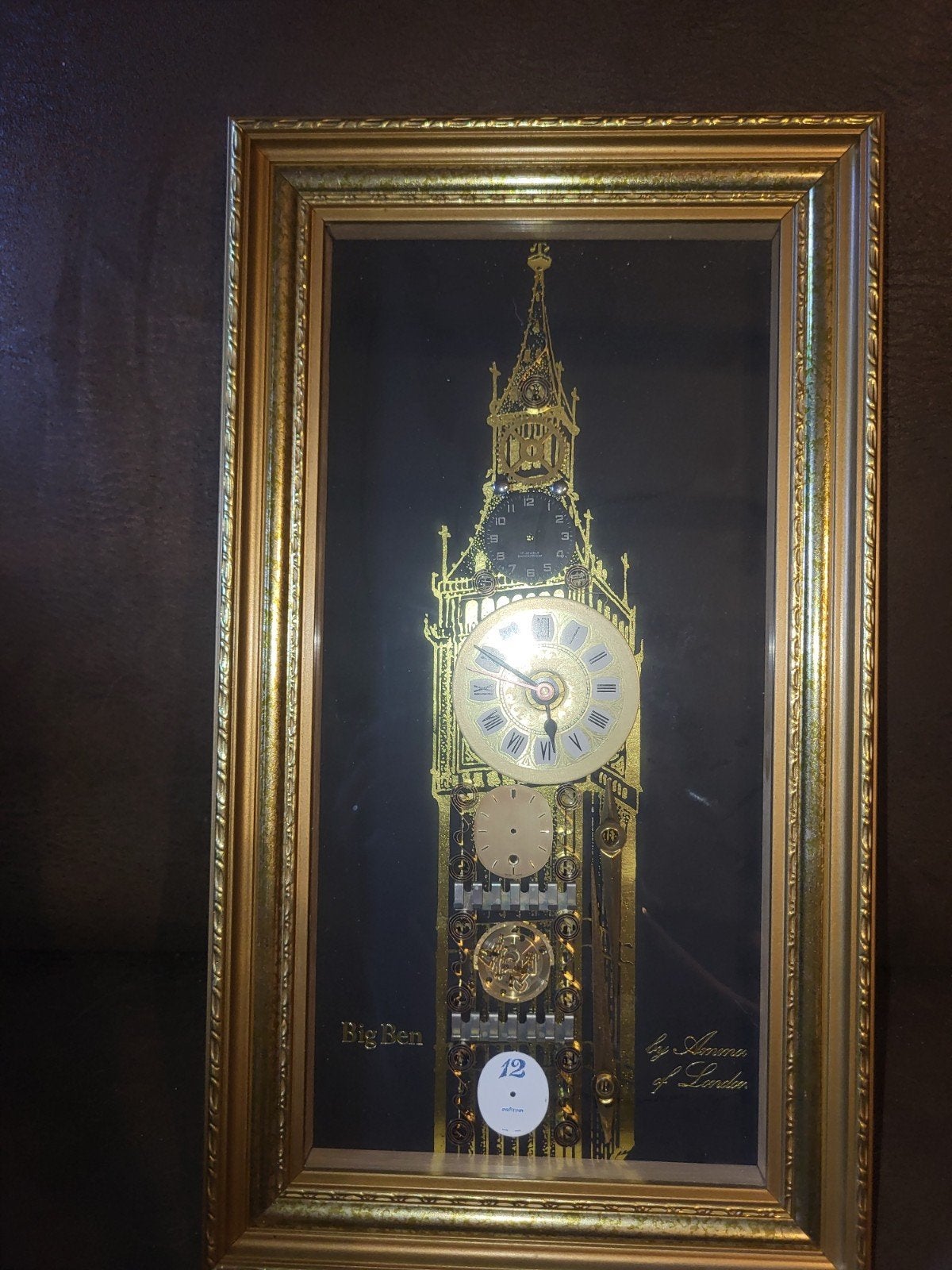 Leuk Big Ben klokje op batterijen, 36x20 cm, Ophalen of Verzenden, Zo goed als nieuw