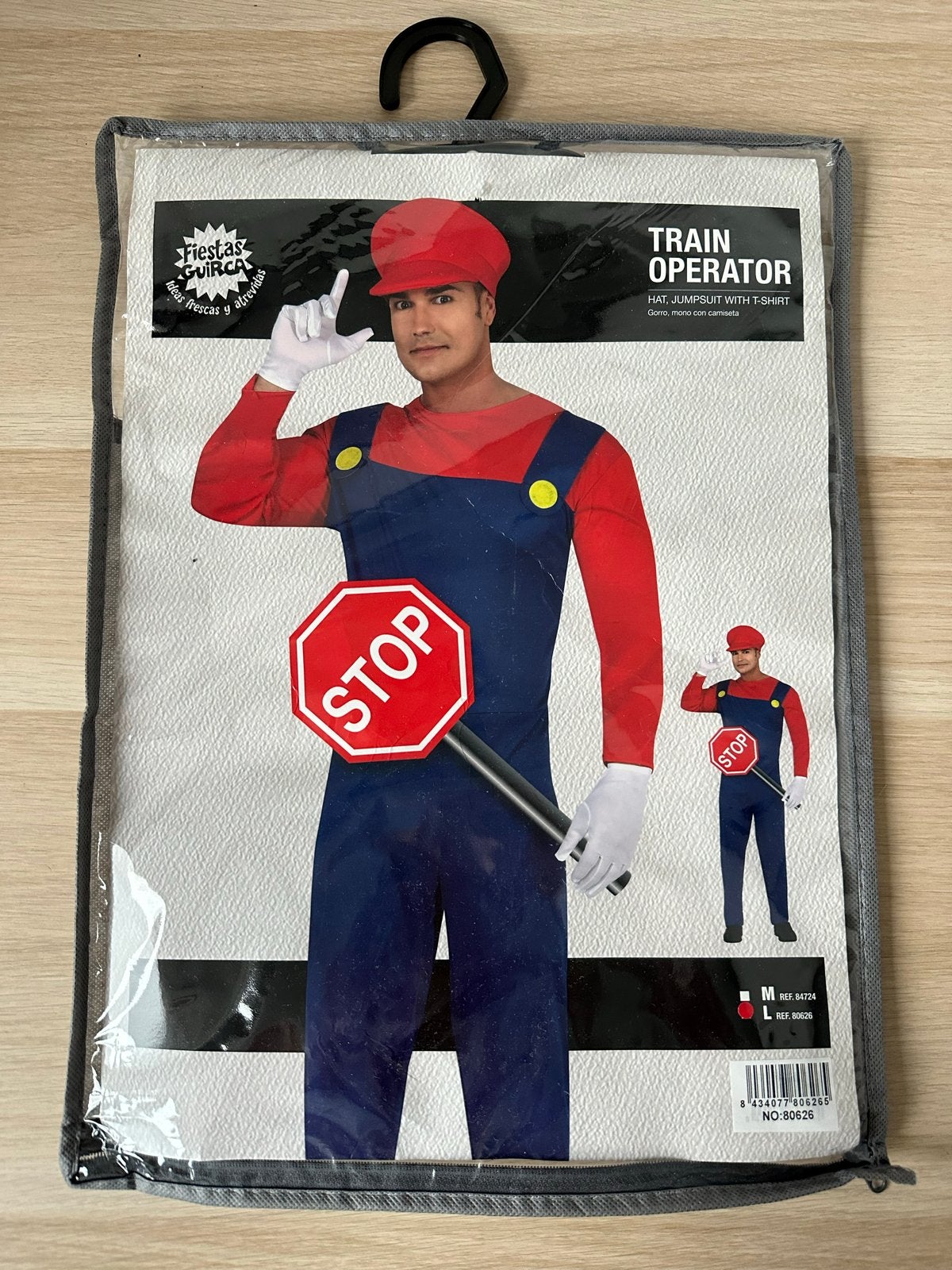 Groot Mario Broer kostuum - Zo goed als nieuw, Maat 52/54 (L), Carnaval, Ophalen of Verzenden, Zo goed als nieuw