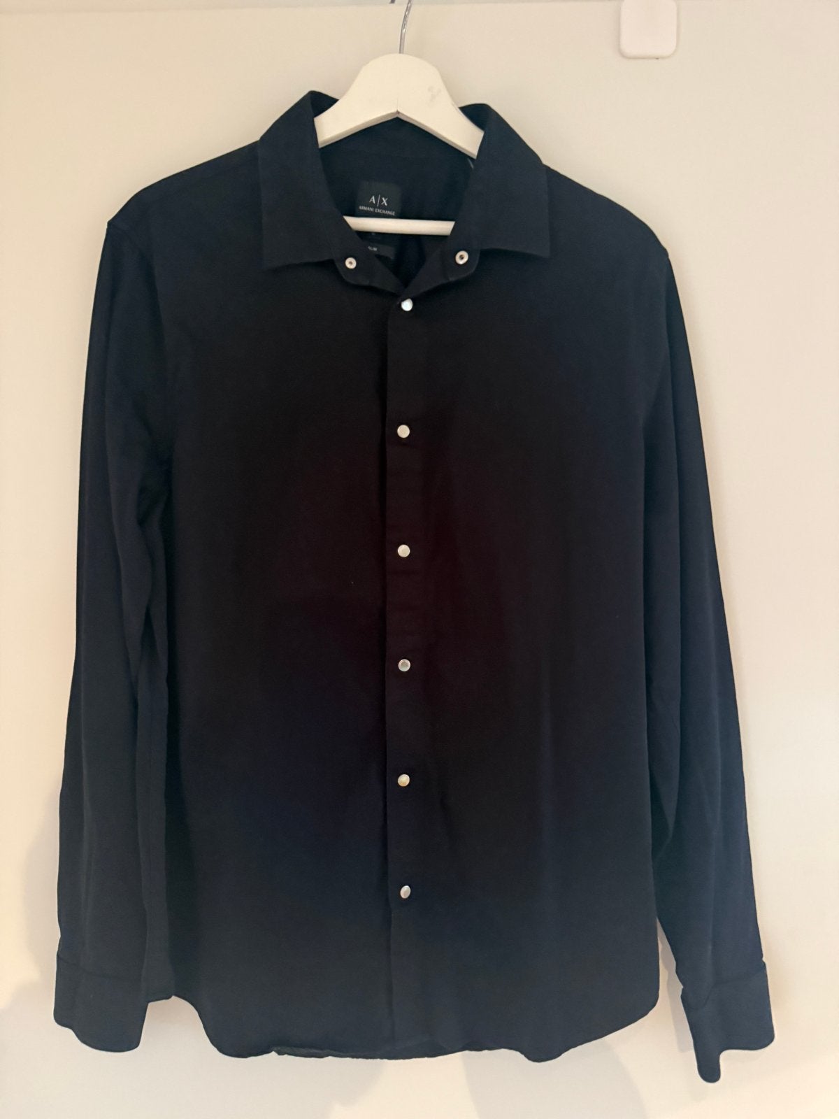 Armani Exchange Zwart Blouse maat M, Ophalen of Verzenden, Zo goed als nieuw, Zwart, Overige halswijdtes