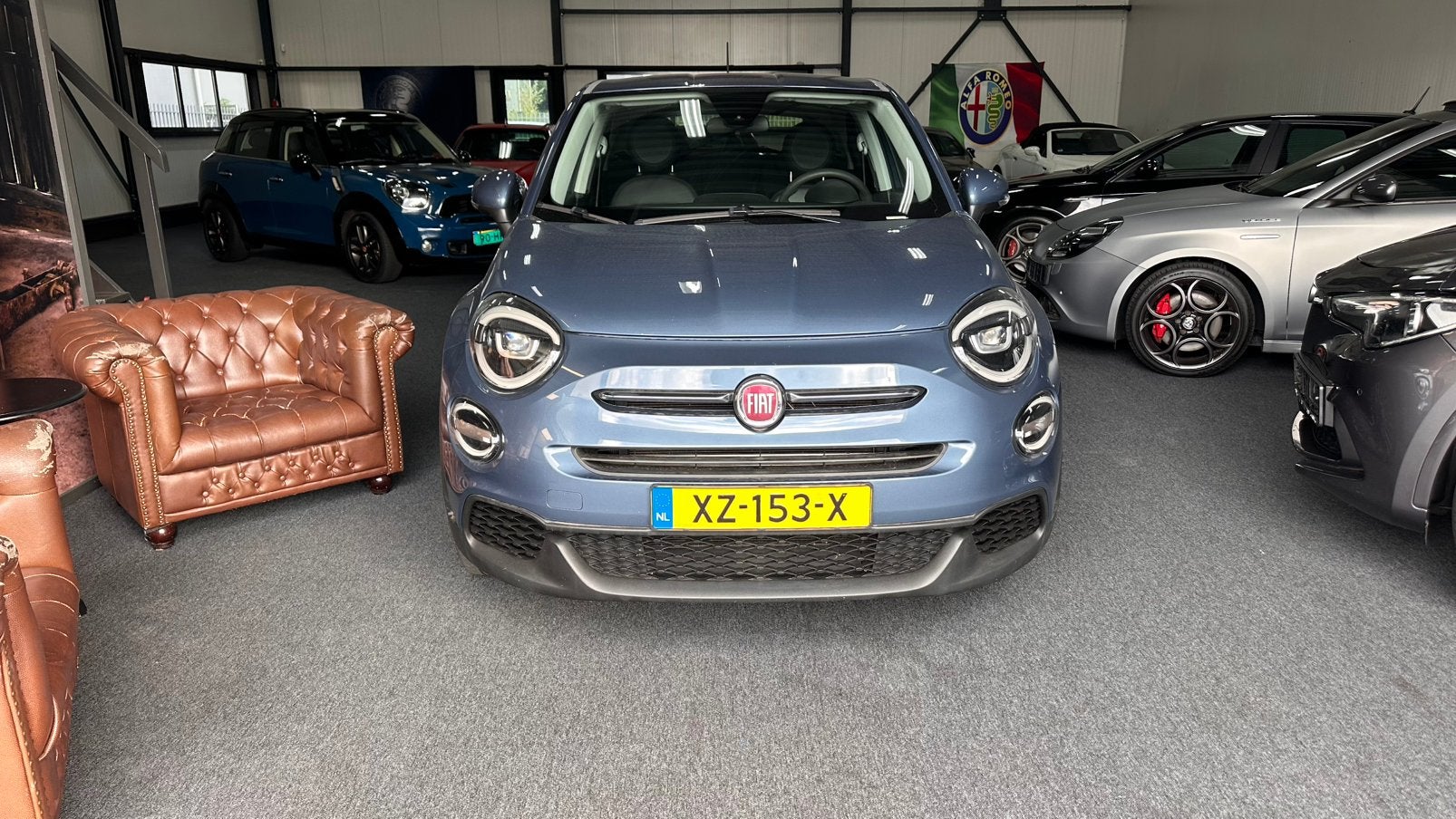 Fiat 500X 1.0 GSE 120pk 2019 Blauw Led, Voorwielaandrijving, Blauw, 500X, Origineel Nederlands