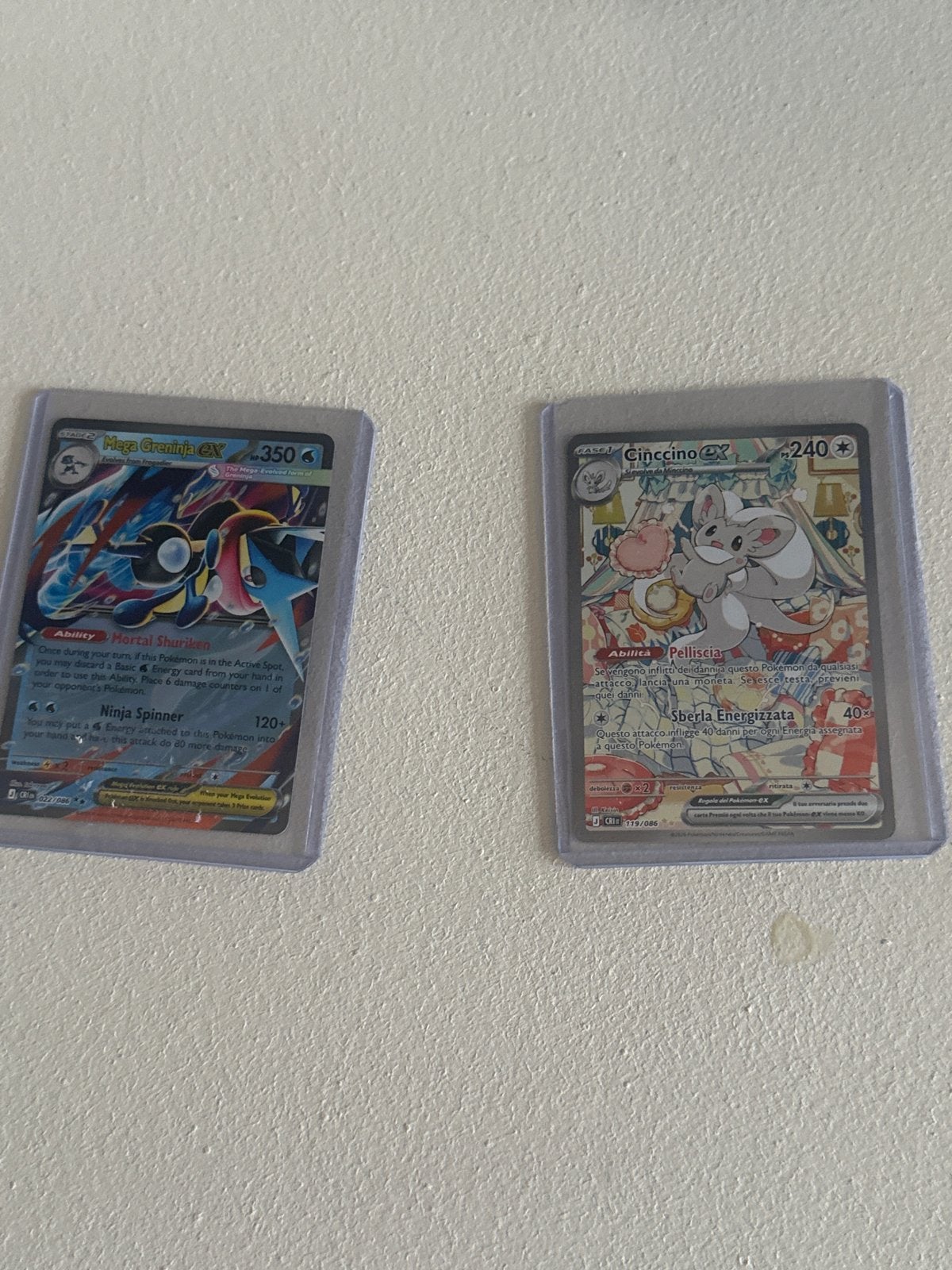 Pokémon kaarten: Mega Gyarados EX & Cinccino EX, Ophalen, Gebruikt, Meerdere kaarten