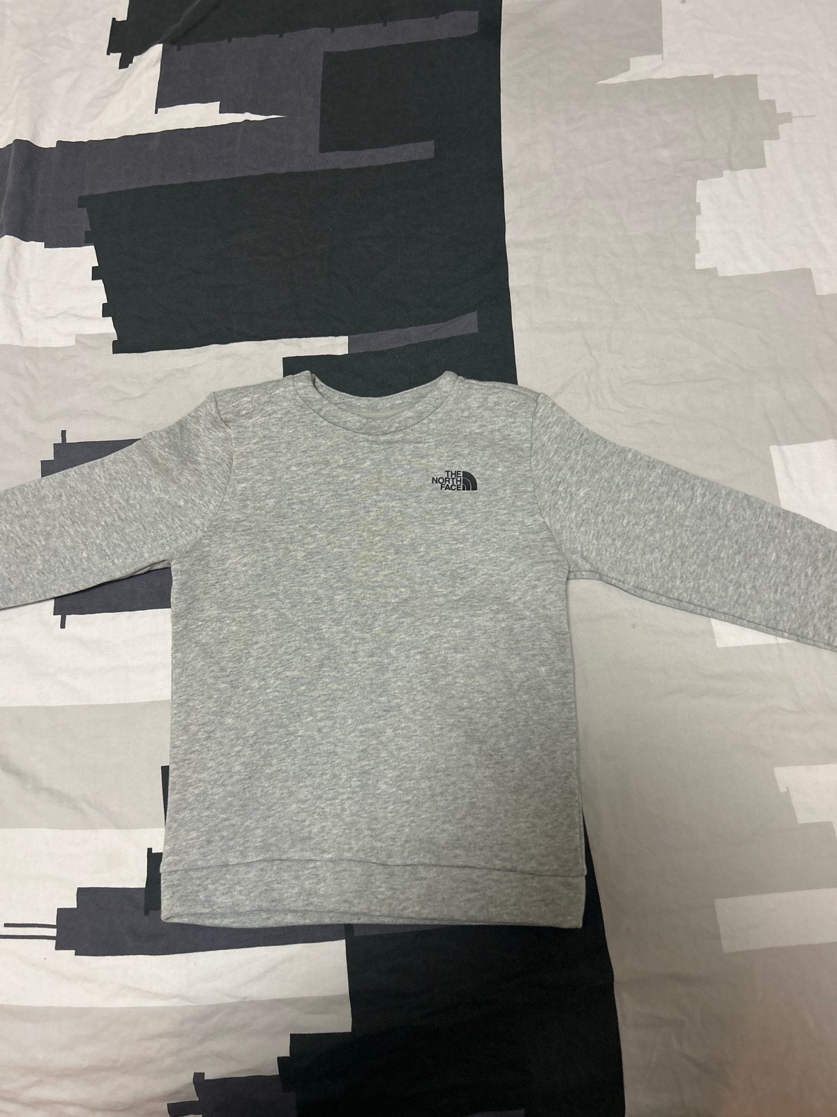 The North Face Trainingspak Grijs - Sweater & Broek, Ophalen of Verzenden, Zo goed als nieuw, Jongen of Meisje