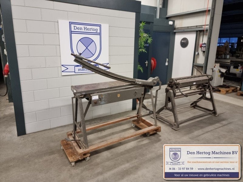 Zinkstraat zetbank slagschaar wals kraalmachine 1m gebruikt, Ophalen, Gebruikt