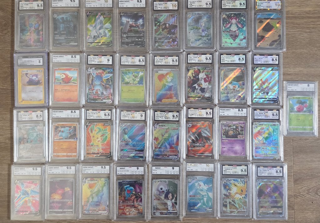 Pokemon slabs, Ophalen of Verzenden, Zo goed als nieuw, Meerdere kaarten