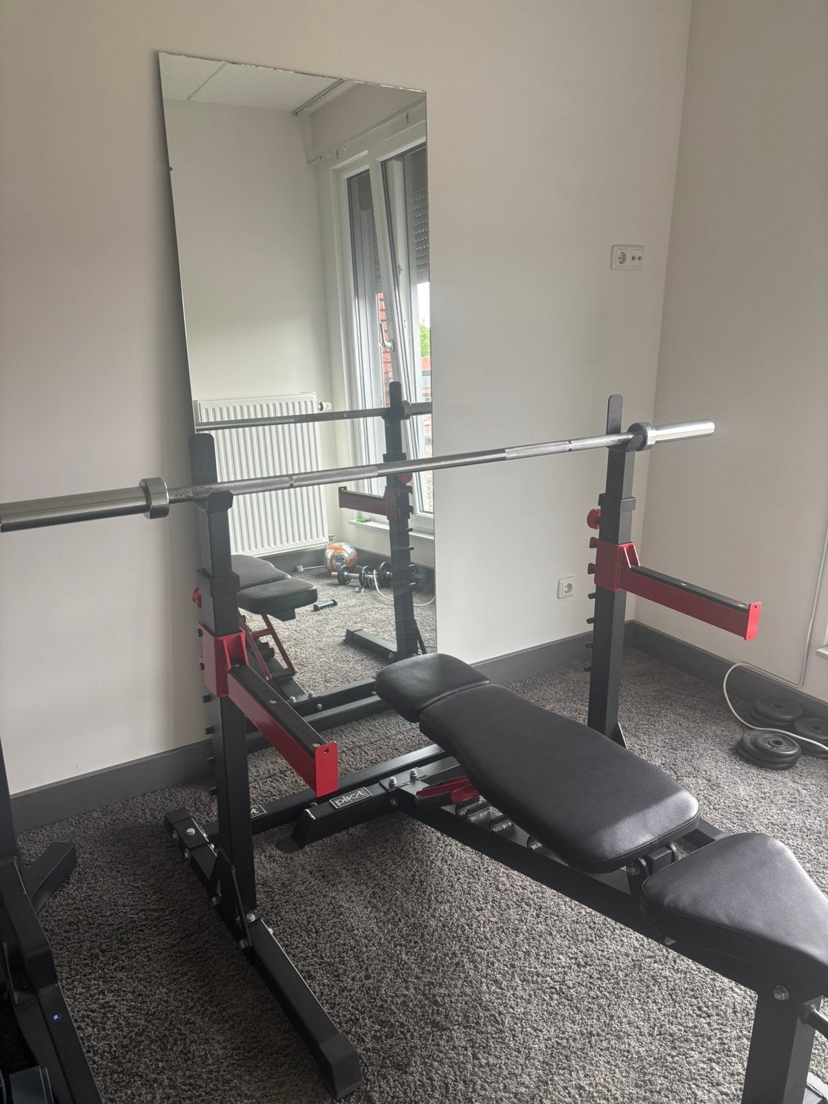 Complete Pivot Fitness Squatrack/benchpress, Sport en Fitness, Ophalen, Zo goed als nieuw, Benen