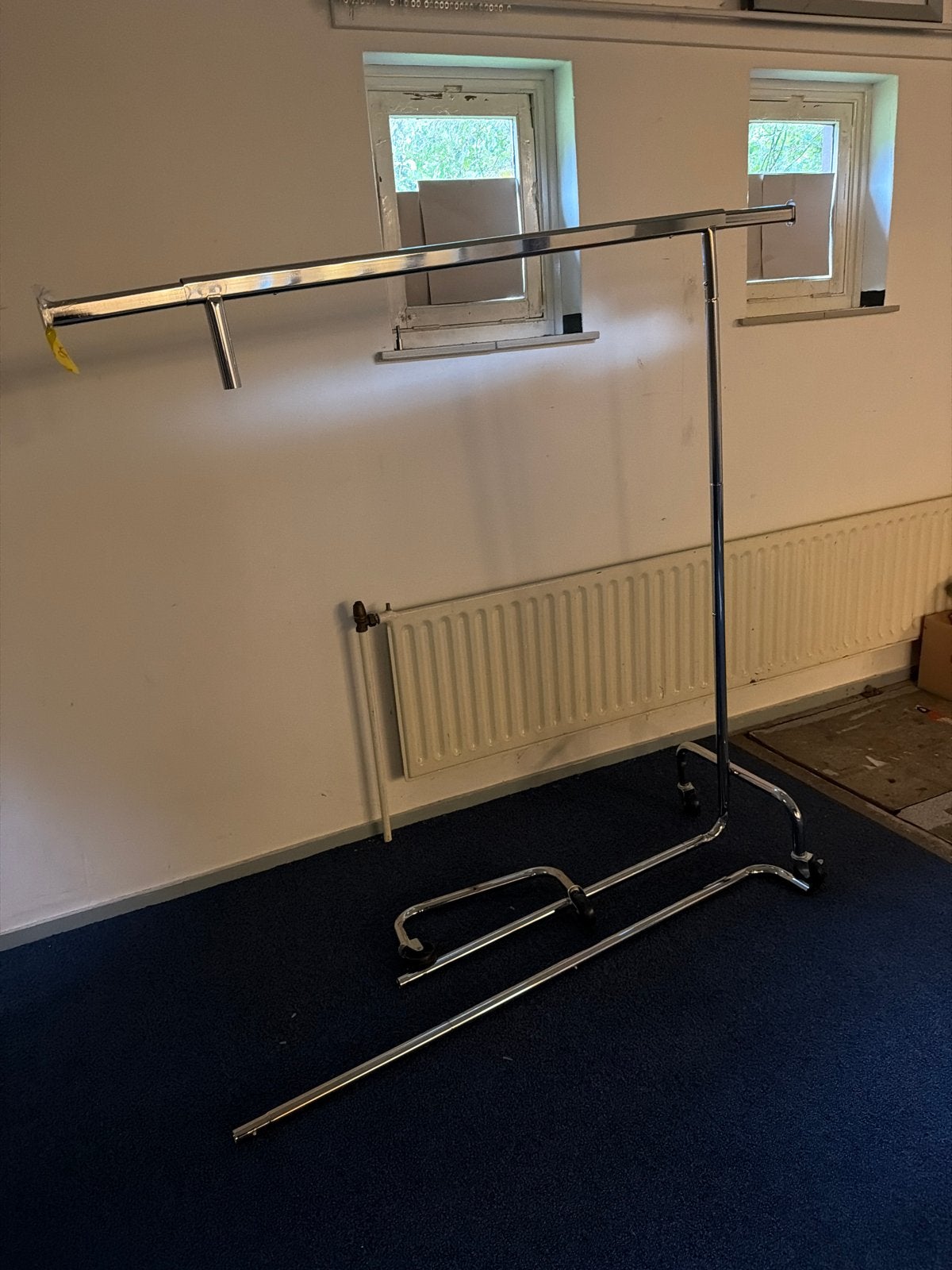 Kledingrek chroom - gratis af te halen, Ophalen of Verzenden, Met wielen, Gebruikt