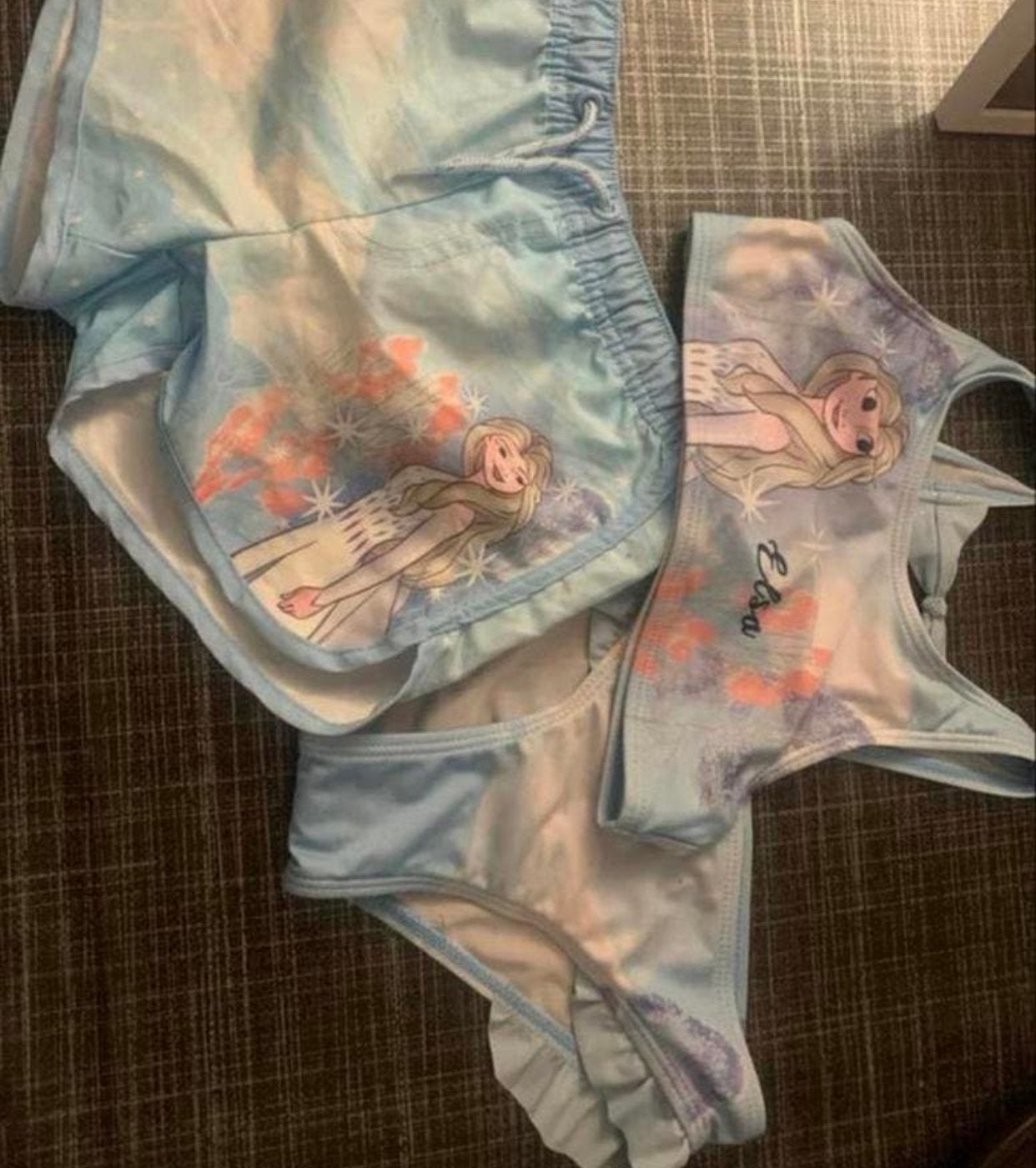 Elsa Frozen zwemkleding setje maat 110, Bikiniset, Meisje, Nieuw, Ophalen of Verzenden