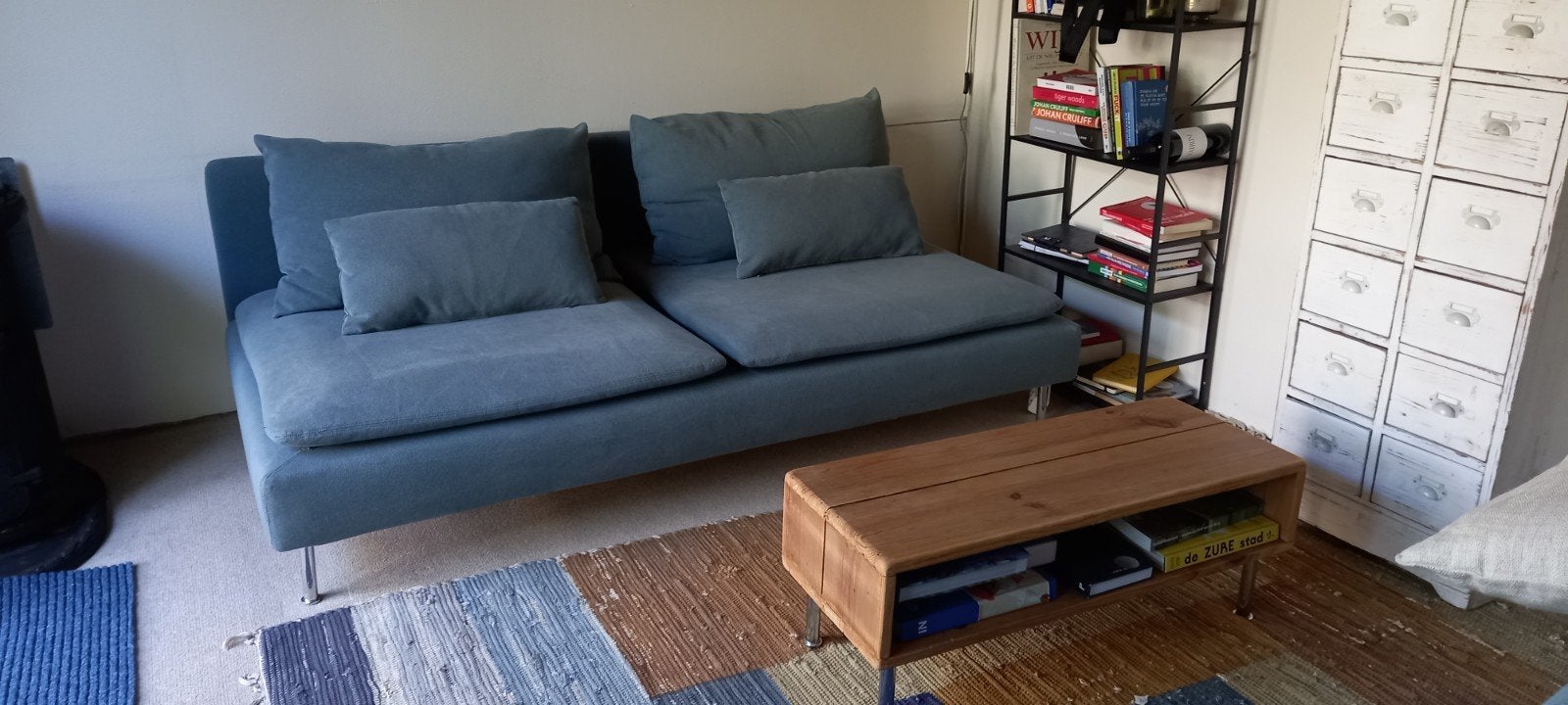 Söderhamn ikea bank met verschillende hoezen, Gebruikt, 75 tot 100 cm, Ophalen of Verzenden, 200 tot 250 cm