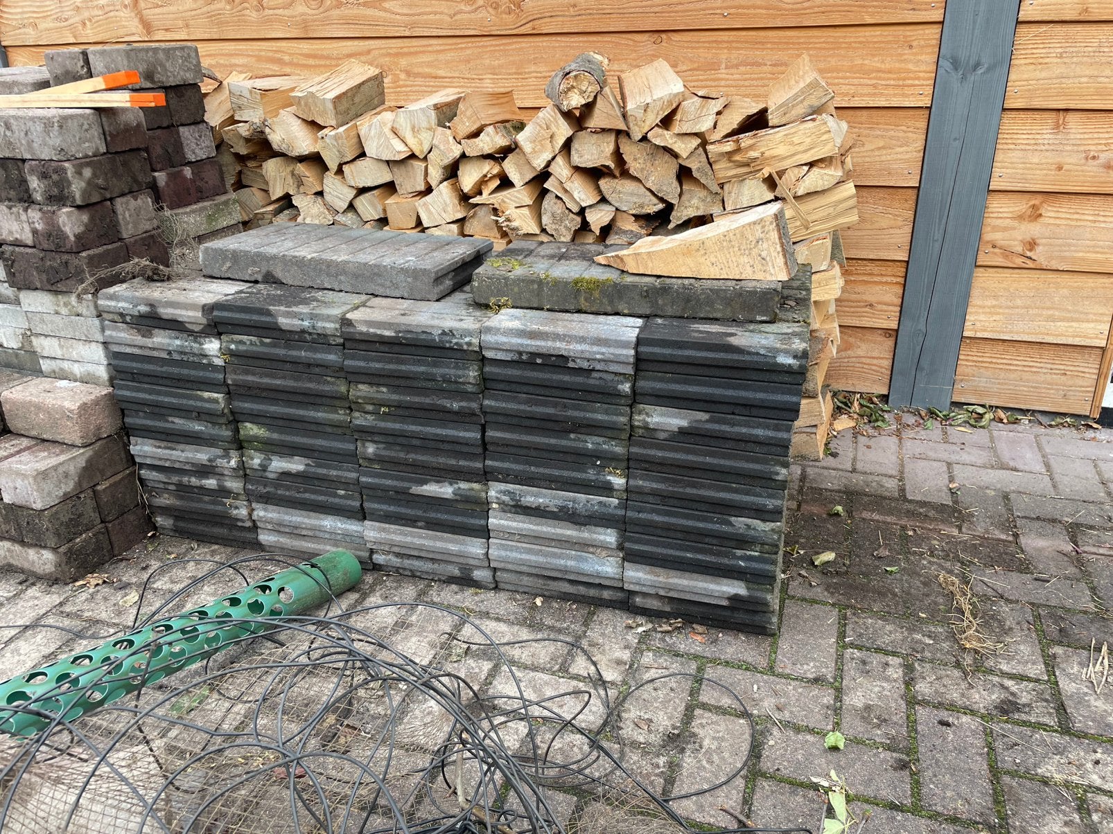 Gebruikte Rondoband antraciet, Ophalen, Gebruikt, Beton, Overige typen