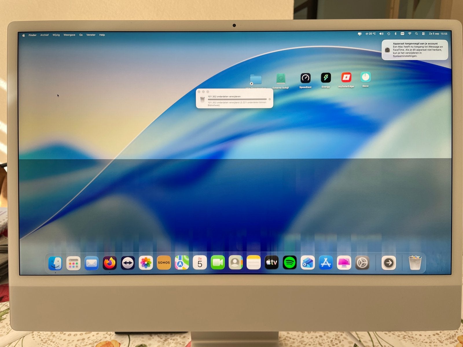 iMac 24 Inch M1 2021, Computers en Software, Apple Desktops, Ophalen, Gebruikt, IMac, 8 GB