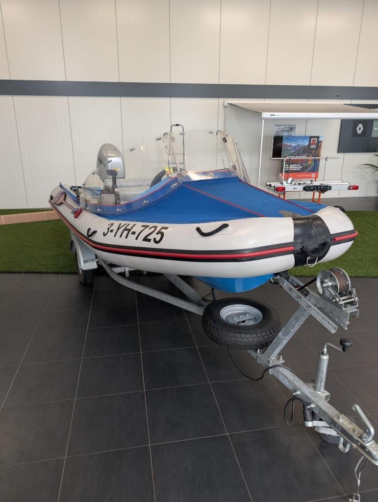RIB boot 4m +  NIEUWE Honda 30 PK & Trailer!, Overige merken, 4 m, Buitenboordmotor, Rib