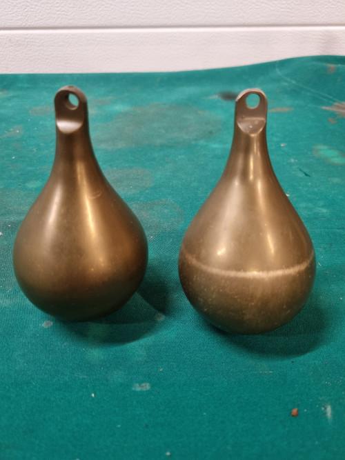 klok gewichten messing druppels, Ophalen of Verzenden, 'T Olde Gre-j, Info@toldegrej.nl, Endepoelstraat 20f Didam