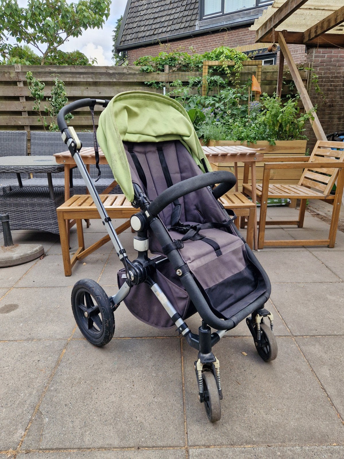 Bugaboo Cameleon kinderwagen wieg, Ophalen, Gebruikt, Bugaboo, Verstelbare duwstang