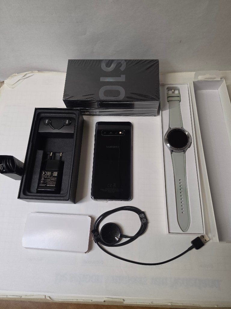 SAMSUNG Galaxy S10 en galaxy watch 4 classic rvs, Ophalen, Zwart, Touchscreen, Zo goed als nieuw
