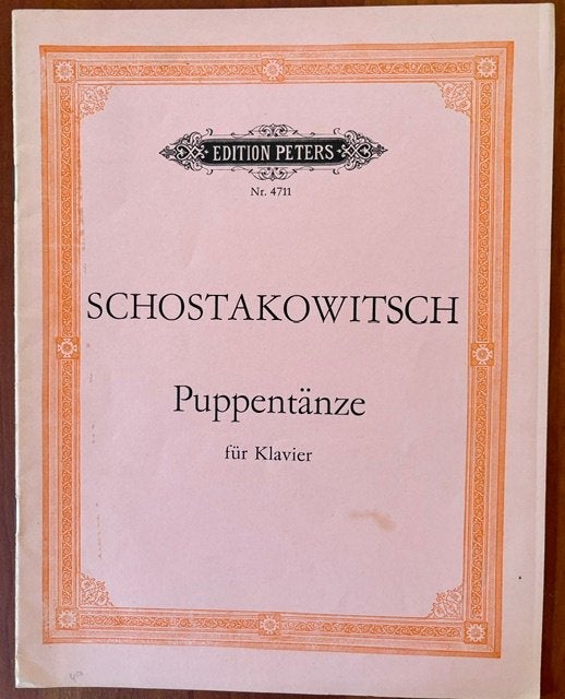SCHOSTAKOWITSCH 7 PUPPENTÄNZE PIANOBOEK, Gebruikt, Klassiek, Ophalen of Verzenden, Artiest of Componist