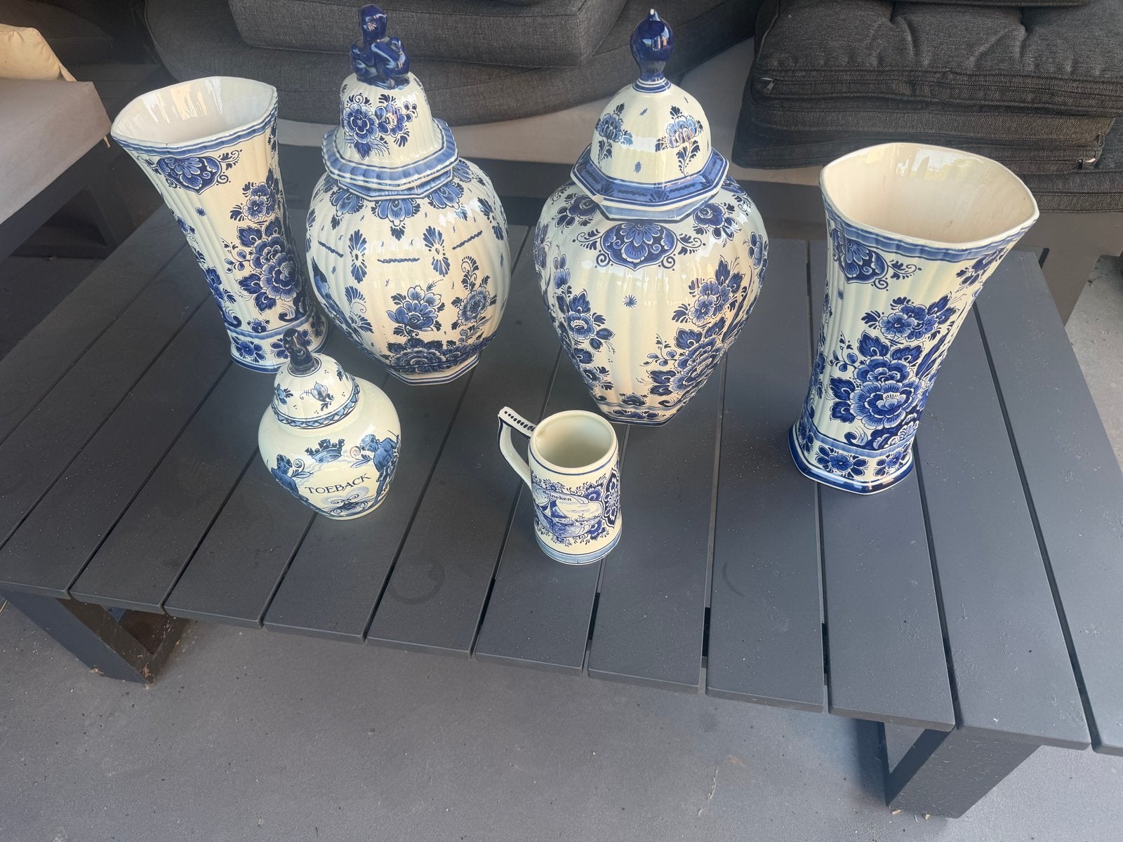 Delfts Blauw Collectie: Vazen, Potten en Pul, Antiek en Kunst, Ophalen