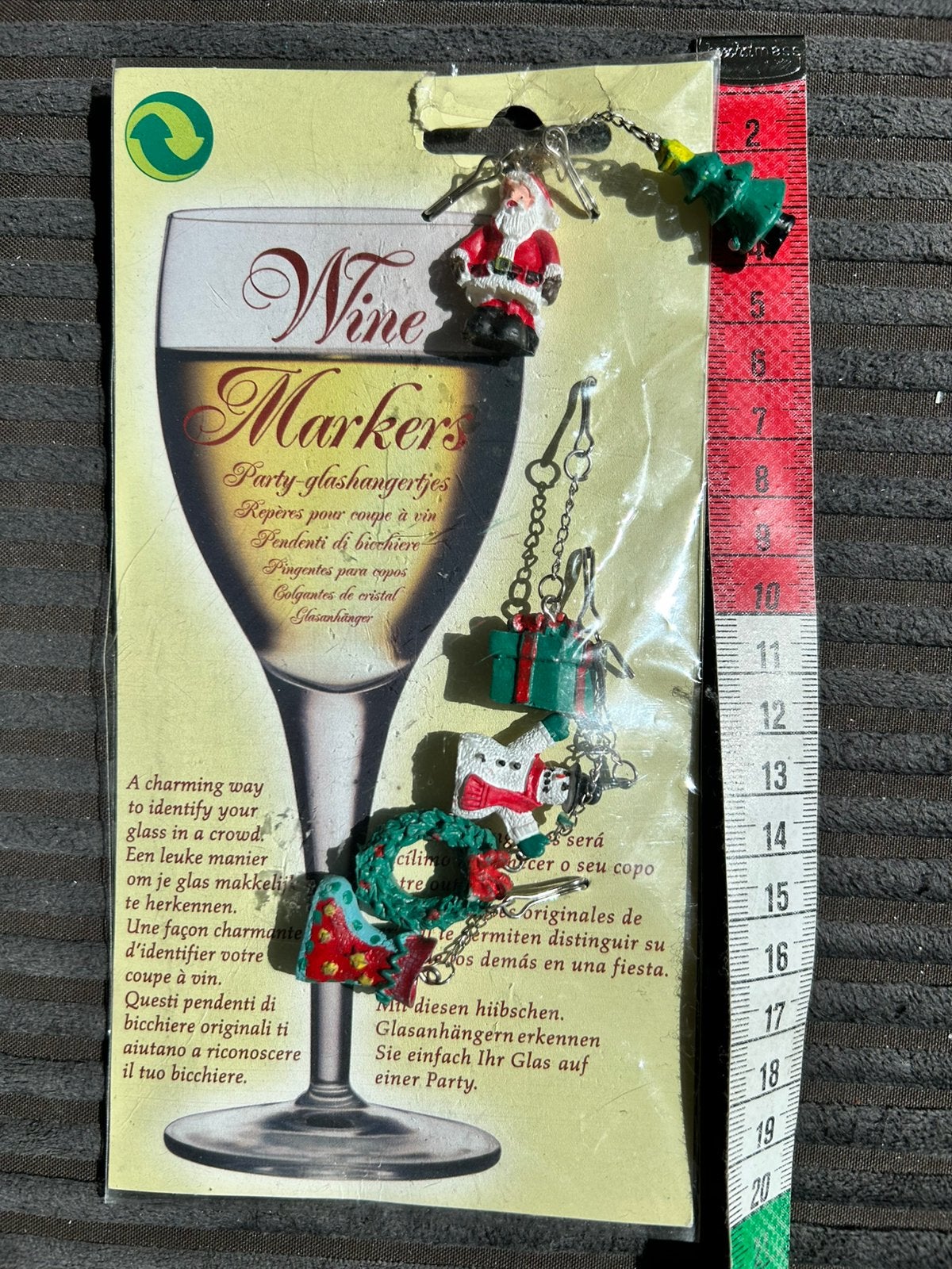 A.Leuke Kerst wijnglas Hangers, Ophalen of Verzenden, Zo goed als nieuw, Versiering, Kerst of Sinterklaas