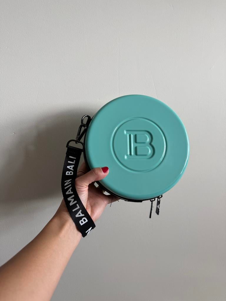 Nieuwe Balmain Ronde handtas - Mintgroen, Sieraden, Tassen en Uiterlijk, Tassen | Damestassen, Verzenden, Nieuw, Groen, Handtas